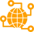 World trade data icon