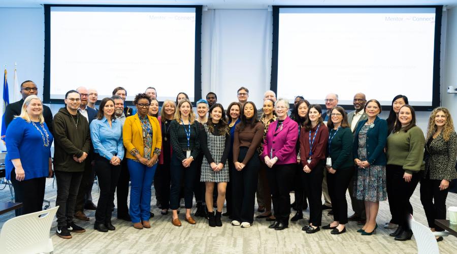 Group shot of our MentorConnect mentors at LMI Tysons